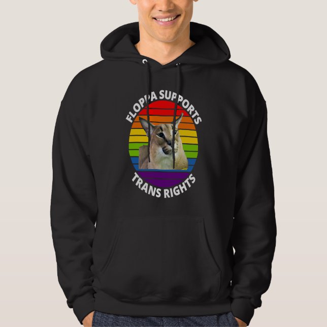 Big Floppa My Beloved Caracal Cat Meme Hoodie (Framsida)