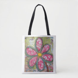 Big Flower Tote Tygkasse
