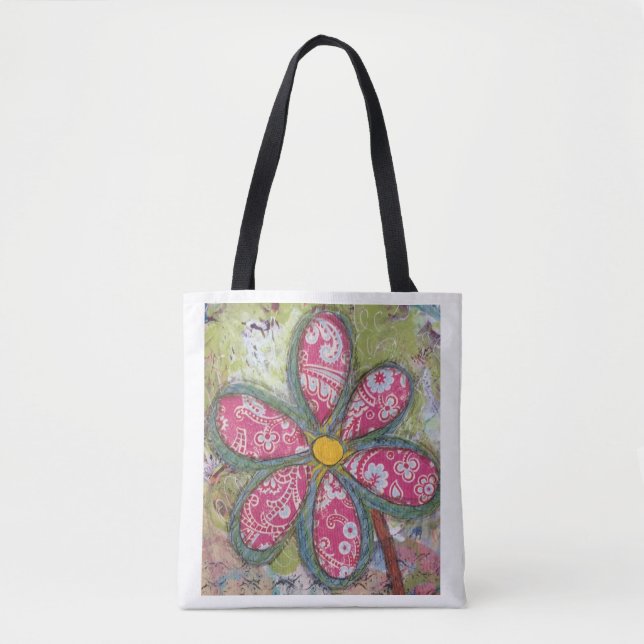 Big Flower Tote Tygkasse (Framsida)