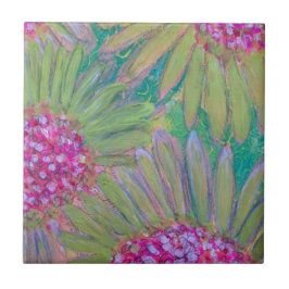 Big Flowers Kakelplatta