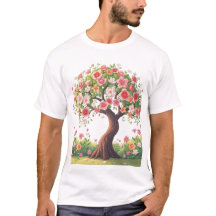 Big Flowers Träd T-shirt