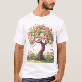 Big Flowers Träd T-shirt