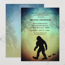 Big Foot Birthday-inbjudan Inbjudningar
