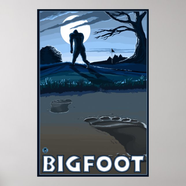 Big Foot går genom Golf Course Poster (Framsidan)