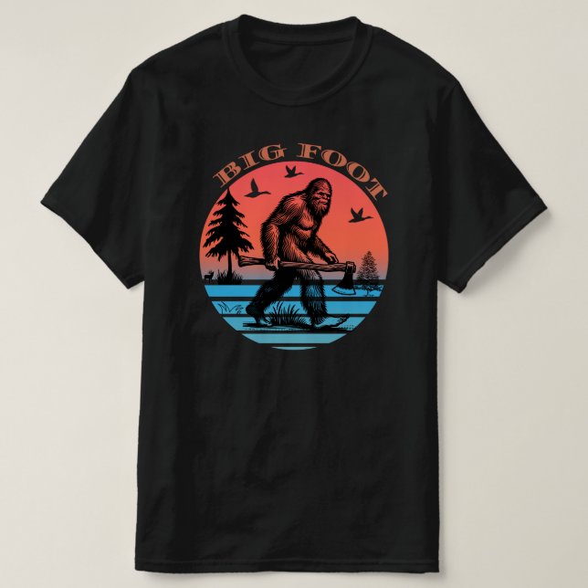 Big foot Graffiti Stil Street Art Classic T-Shirt (Design framsida)