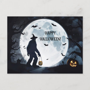 Big Foot Happy halloween-behandling eller -behandl Helg Vykort