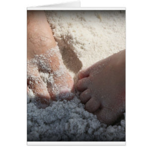 Big Foot Little Foot vid Beach Florida bukt OBS Kort