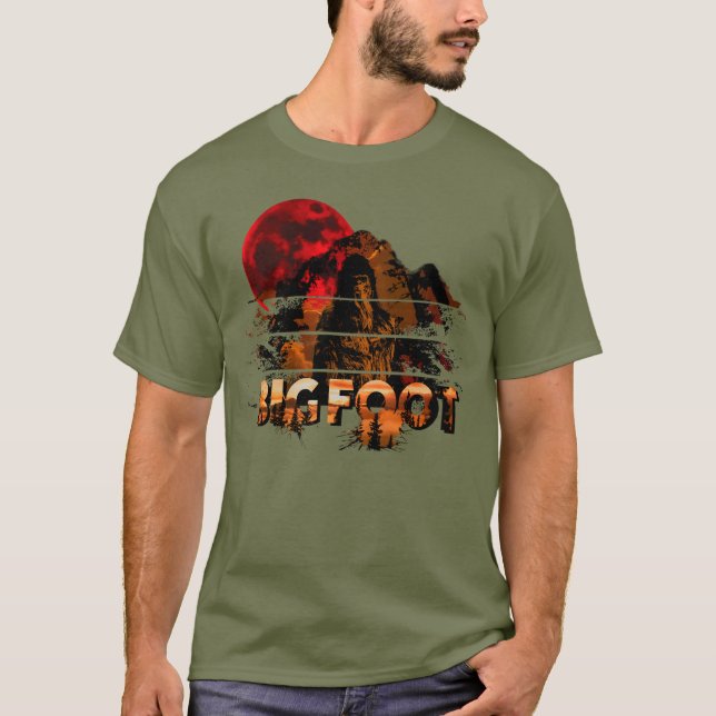Big Foot Mountain Man T Shirt (Framsida)