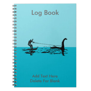 Big Foot och Nessie Anteckningsbok Med Spiral