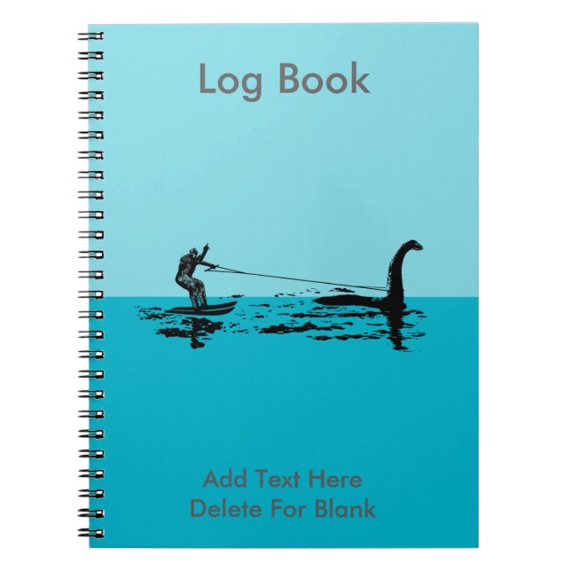 Big Foot och Nessie Anteckningsbok Med Spiral (Framsidan)