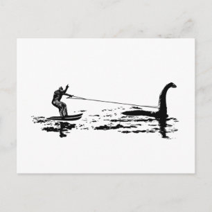 Big Foot och Nessie Vykort