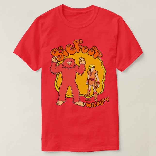 Big Foot och Vild Boy T Shirt (Design framsida)