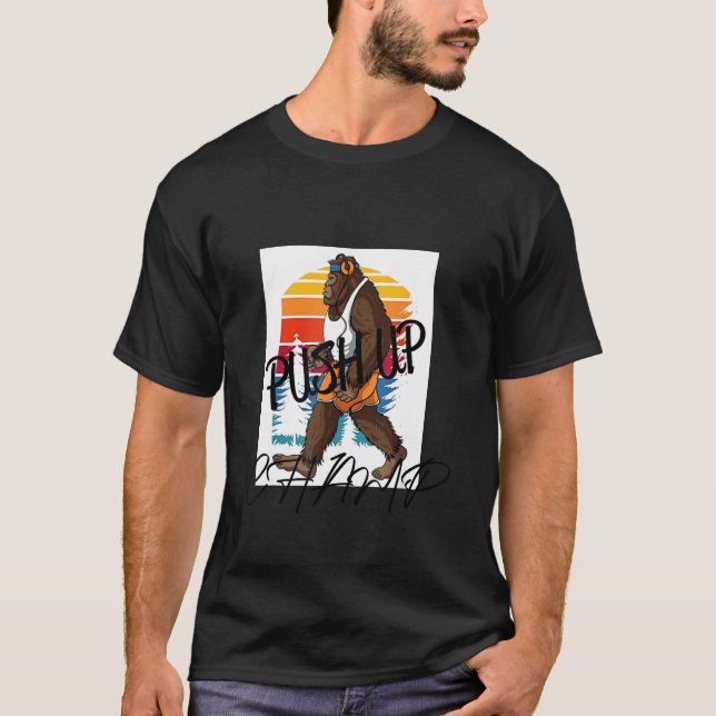 Big foot Push Up Champ T Shirt (Framsida)