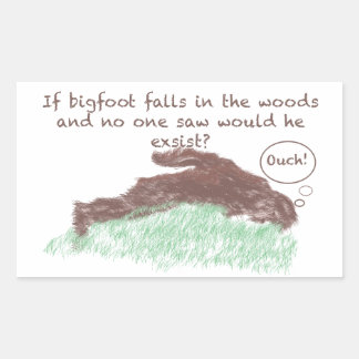 Big Foot Rektangulärt Klistermärke