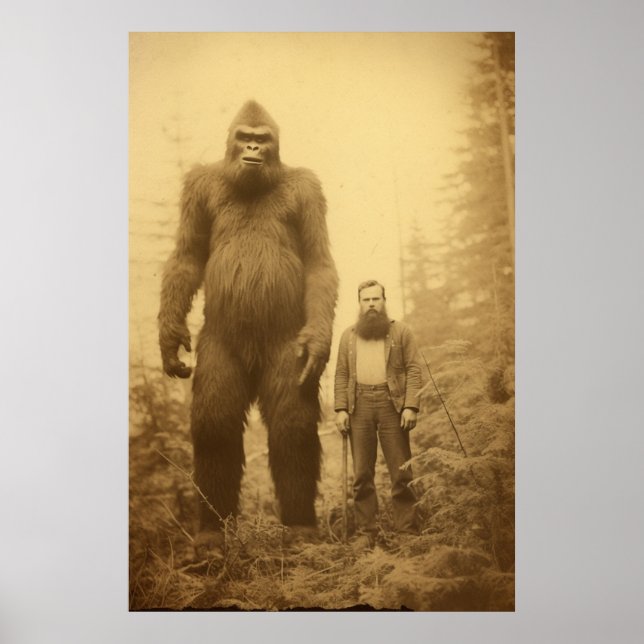 Big Foot, Sasquatch, Poster, Cryptid Poster (Framsidan)