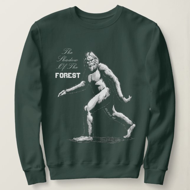Big Foot, skugga av skogsvaktskjortan T Shirt (Design framsida)