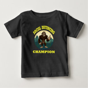 Big Foot Social Avstånd roligt T Shirt