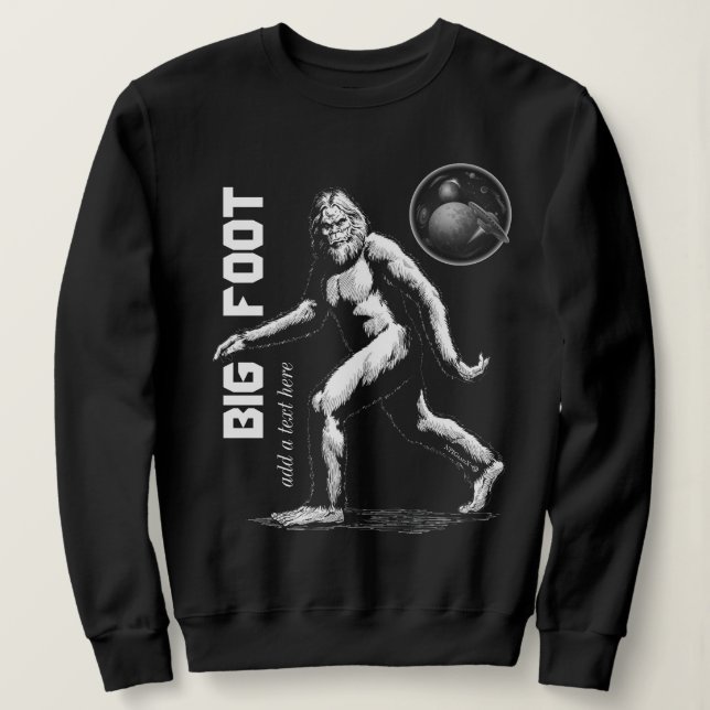 Big Foot Sweatshirt T Shirt (Design framsida)