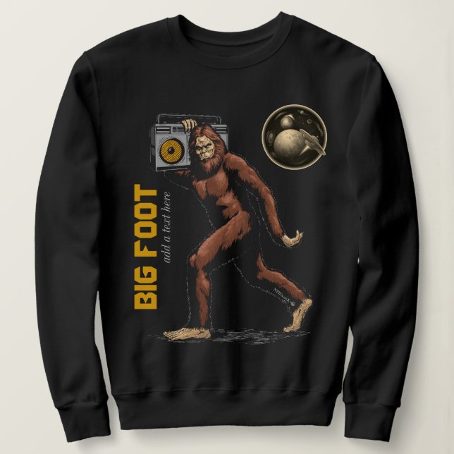 Big Foot Sweatshirt T Shirt (Design framsida)