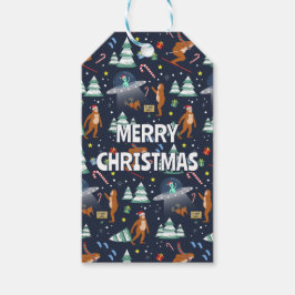 Big Foot, Utomjordingar och Rener Sci-Fi-jul Presentetikett