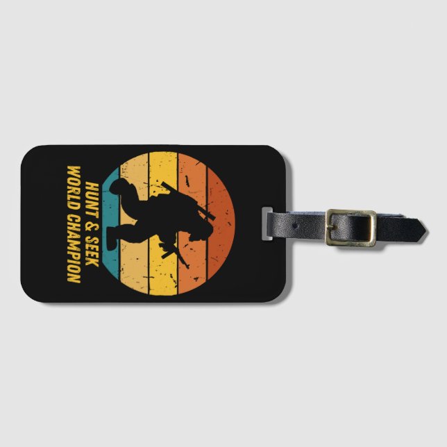 Big Foot vill inte Gömma och söka mer nu H Bagagebricka (Framsida horisontal)