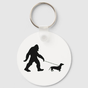 Big Foot Walking Hans Hund Nyckelring