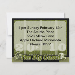 Big Football Game Party Inbjudningar