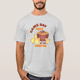 Big Football Game Tailgate Party Chip Cheese Dip T Shirt
