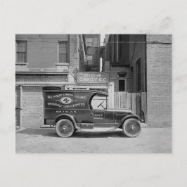 Big Four Candy Co. Lastbil Vykort