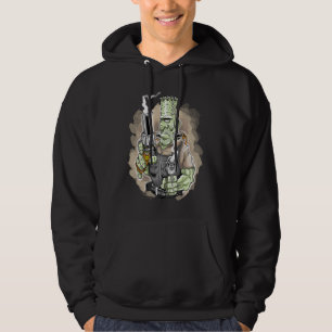 Big Frankie Big Caliber Gun 50-talets Biker Kultur Hoodie
