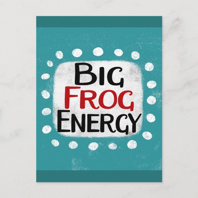 Big Frog Energy Vykort (Framsida)