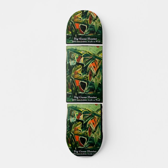 BIG GAME HUNTER OLD SCHOOL SKATEBOARD BRÄDA 18 CM (Framsida)
