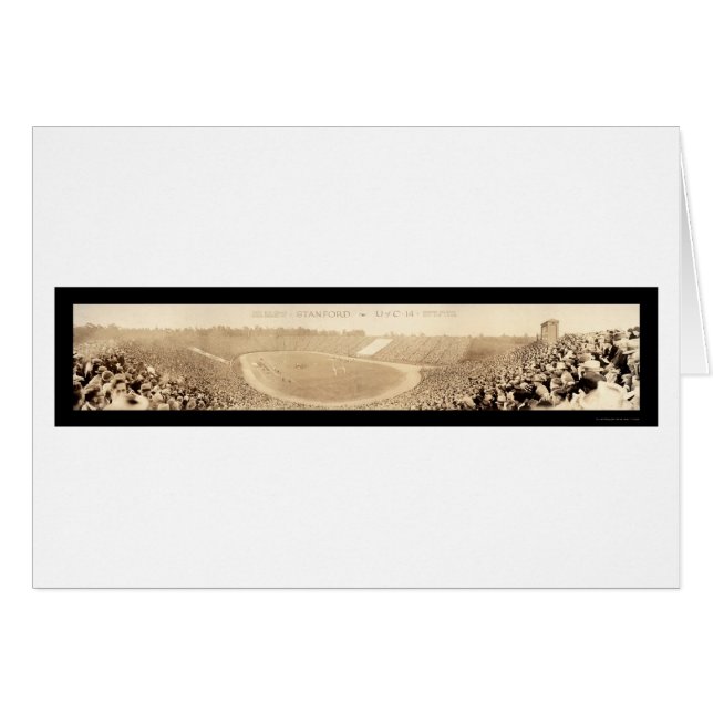 Big Game Stanford Cal Photo 1925 Hälsningskort (Framsidan Horizontal)