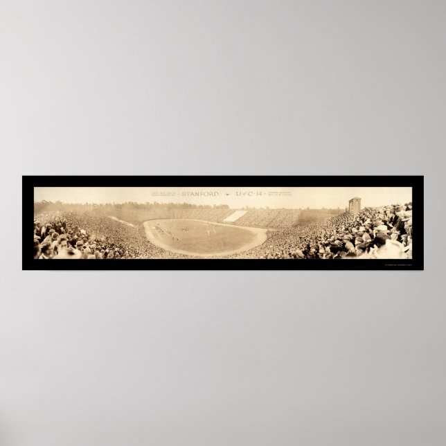 Big Game Stanford Cal Photo 1925 Poster (Framsidan)