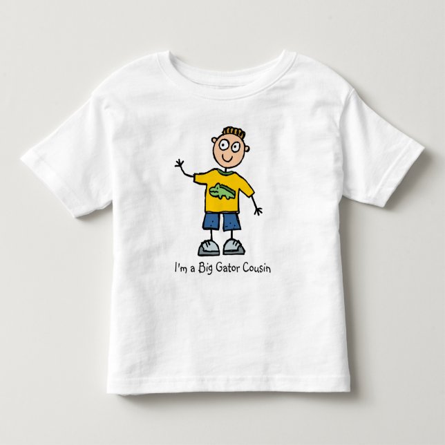 Big Gator Cousin - pojke Tee (Framsida)