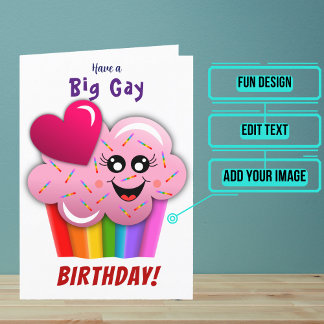 Big Gay Pastry Birthday Kort