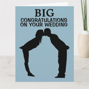 BIG GIANT BRÖLLOP GIFTERMÅL GRATTIS CARD KORT