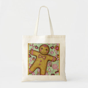 Big Gingerbröd Boy Tygkasse