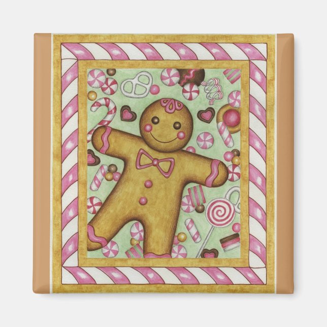 Big Gingerbröd Magnet (Framsidan)