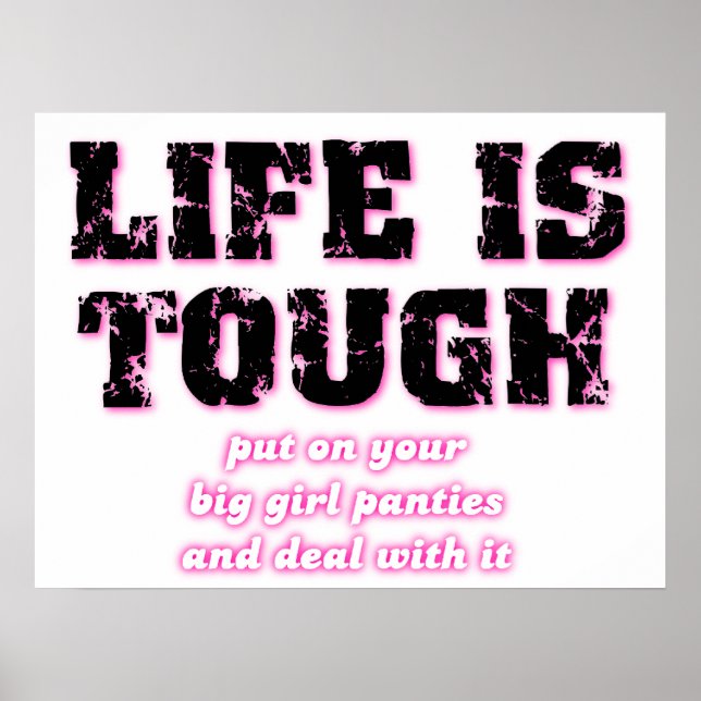 Big Girl Panties Funny Poster (Framsidan)