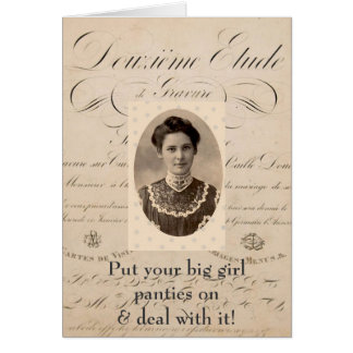 Big Girl Panties-kort Hälsningskort