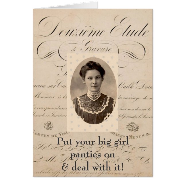 Big Girl Panties-kort Hälsningskort (Framsidan)