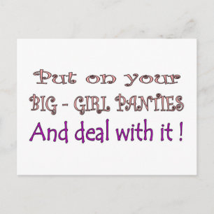 Big Girl Panties Vykort
