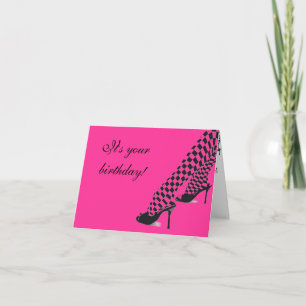 Big Girl Shoes Birthday Card Kort