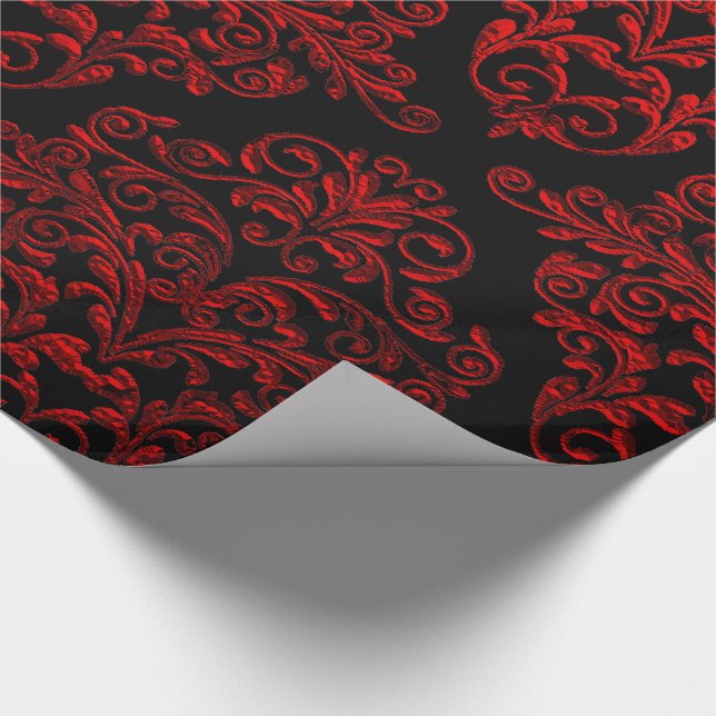 Big Gotham Damask Elegant Helgdag Presentpapper (Hörn)