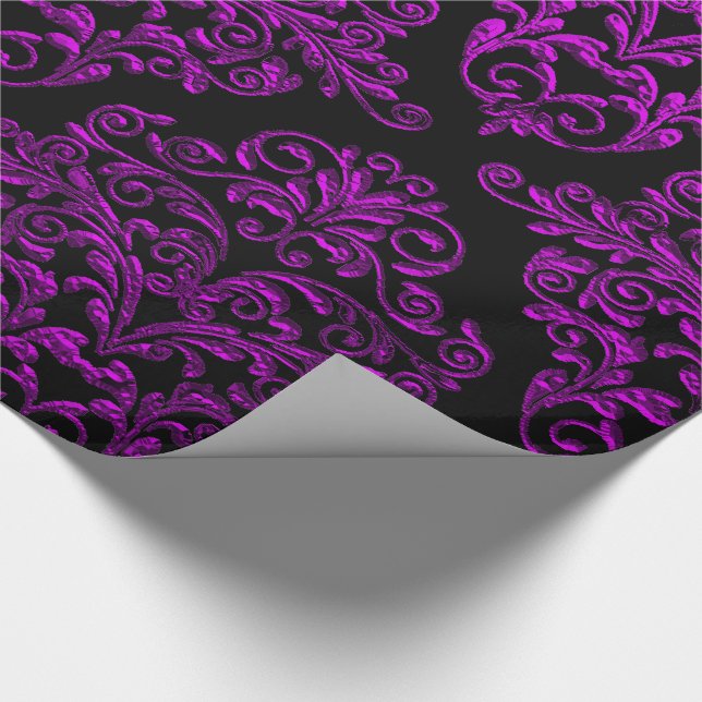 Big Gotham II Damask Elegant Helgdag Presentpapper (Hörn)