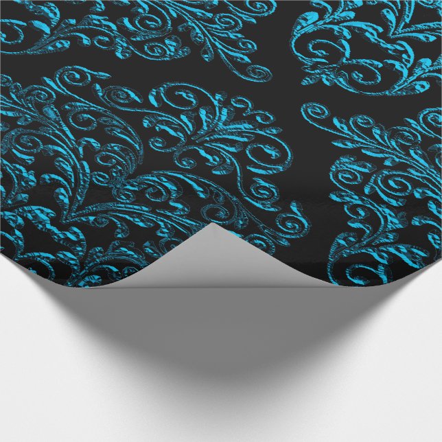 Big Gothic IV Damask Elegant Helgdag 30 x 6' Presentpapper (Hörn)