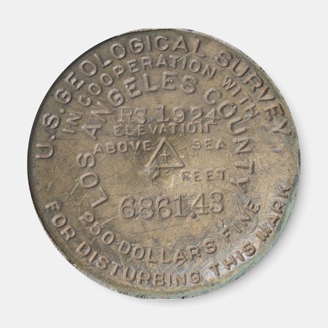 Big Gräs Visitor Center, Wrighttwood CA. Benchmark Magnet (Framsidan)