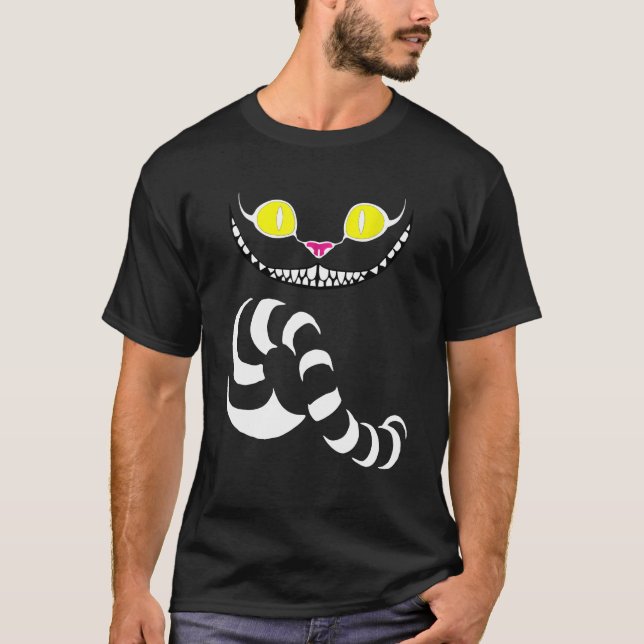 Big Grin Wicked Cat  Best Halloween Costume Idea T Shirt (Framsida)