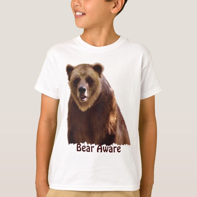 Big Grizzly Bear Wildlife Art Gift Tröja (Framsida)